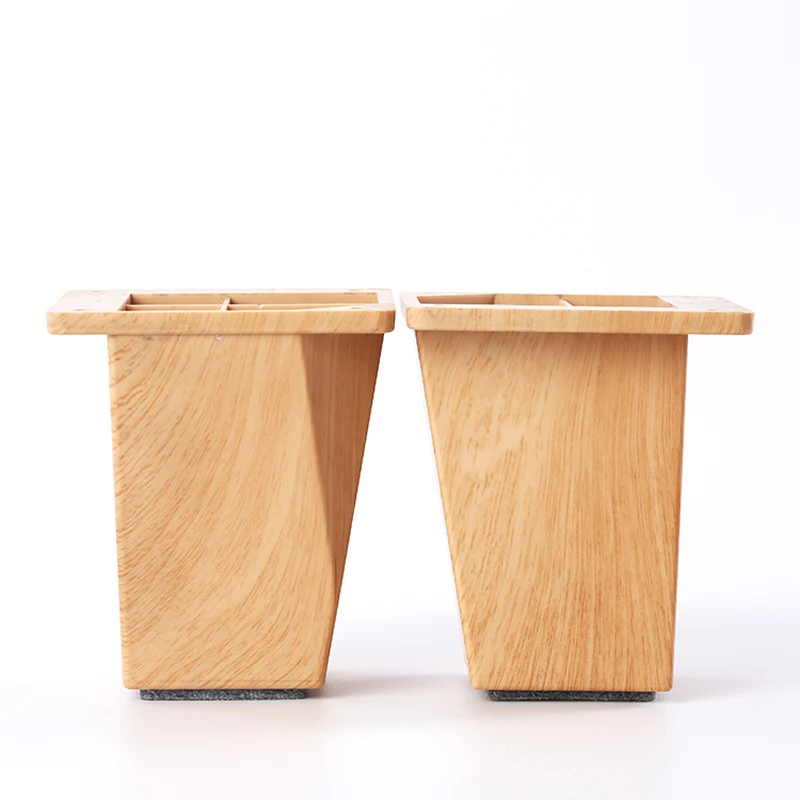 Free sample New design square wood grain coffee table beech sofa leg for living room