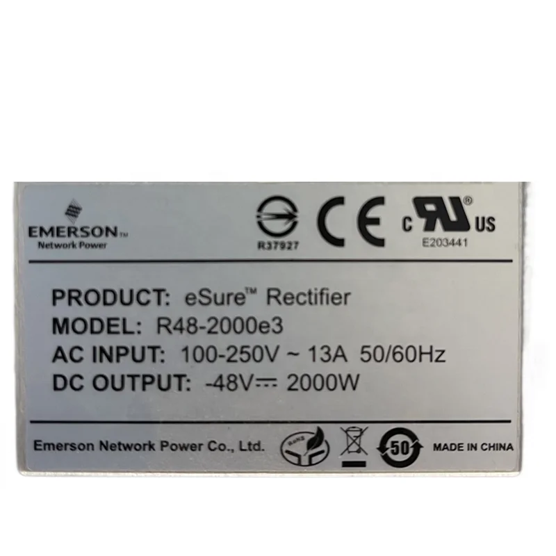vertiv Telecom  power Rectifier R48-2000e3 48V 30A 2000W power emerson rectifier module r48-2000e3