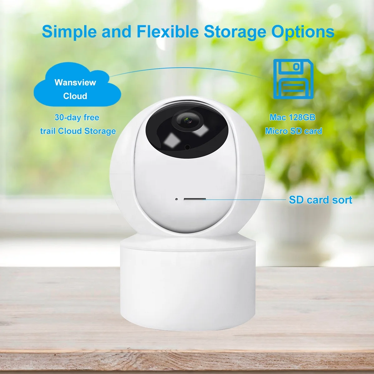  Беспроводная ip-камера видеонаблюдения 1080P HD 360 с ночным видением и записью в