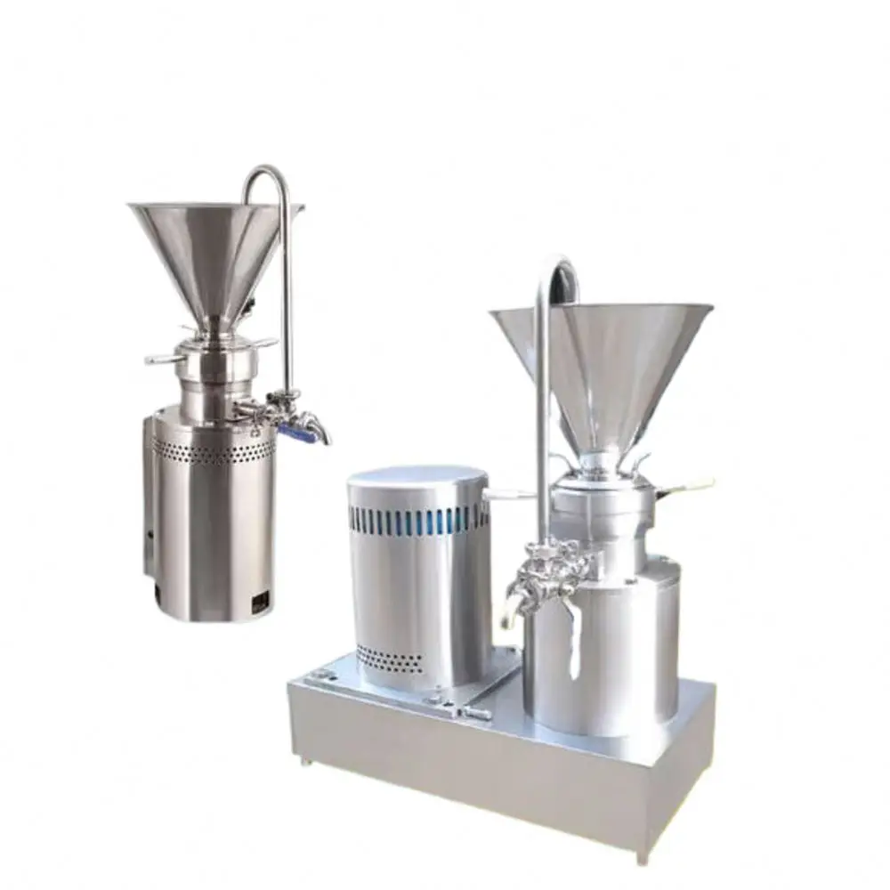 Industrial Almond Butter Colloid Mill Sesame Tahini Peanut Butter Making Machine Cocoa Soya Beans Grinding Equipment