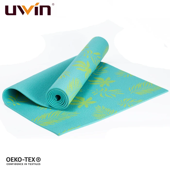 UWIN Durable Black Turquoise Blue Red Purple Exercise Gym Training Fitness Club Studio Pilates Anti Slip PVC Material Yoga Mat