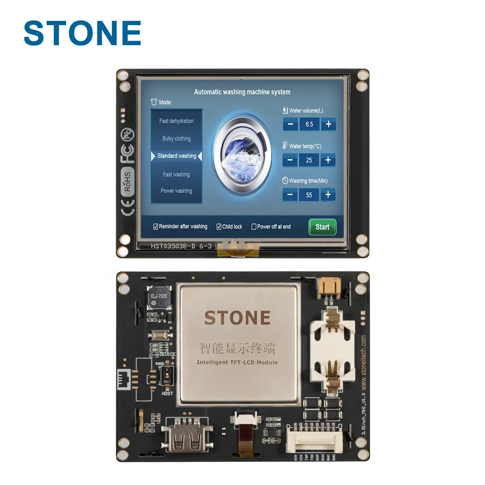Latest 3.5 inch full color TFT LCD Display HMI Control Panels Monitoring Screen TN PLC Programmable Board