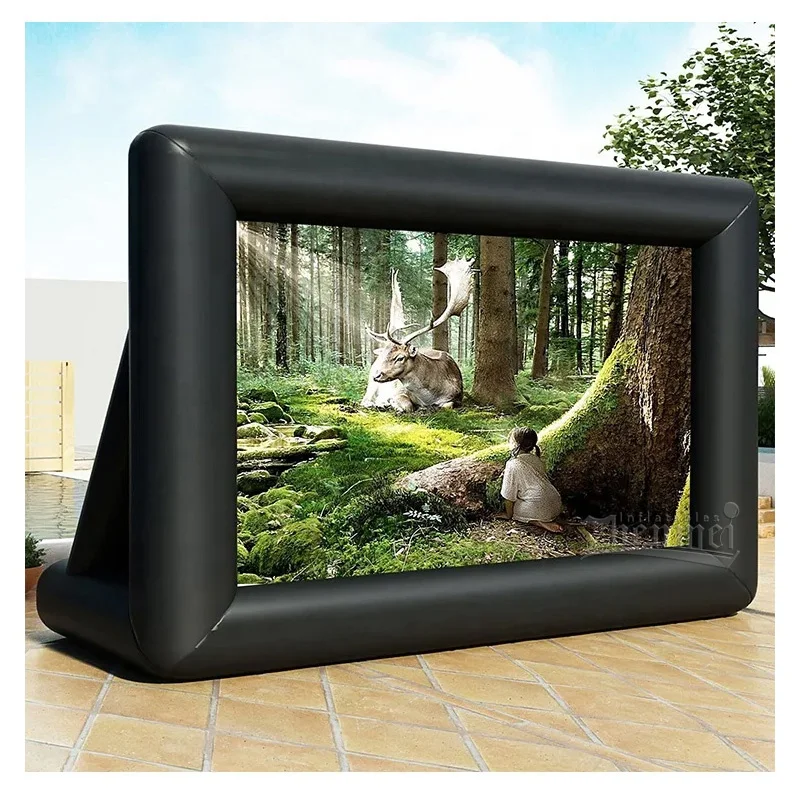 Zhenmei 13 Feet Outdoor Inflatable Projection Cinema Movie Screen For Sale
