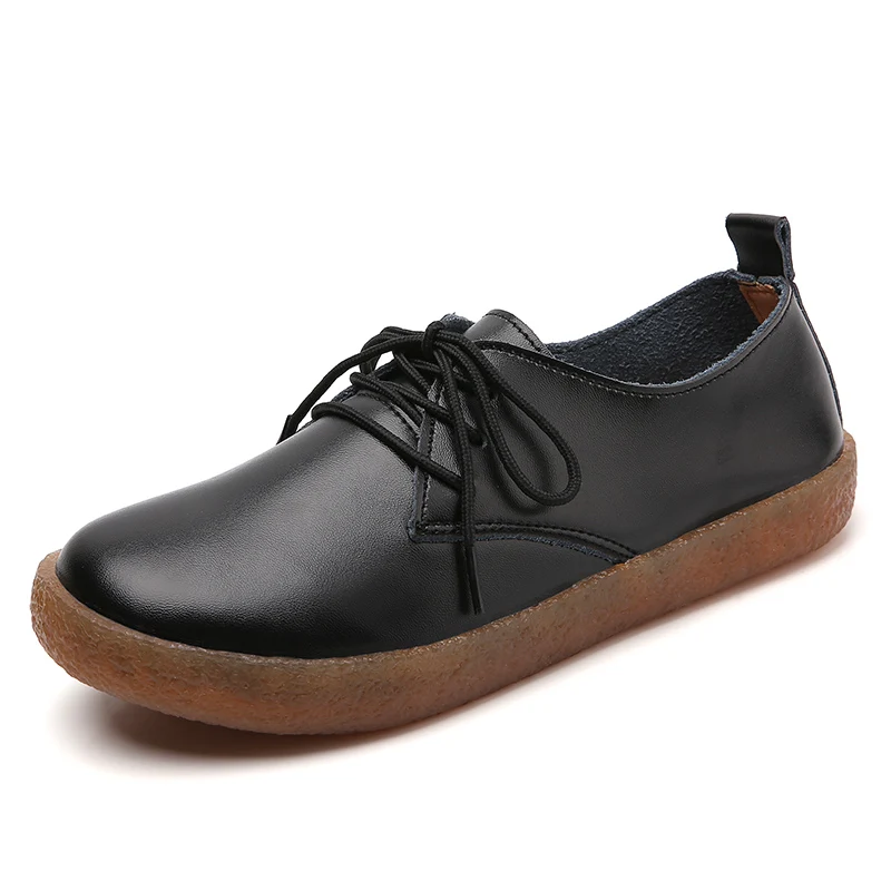 
2020 Hot Sale Women Genuine Leather shoes Office Walking Shoes 