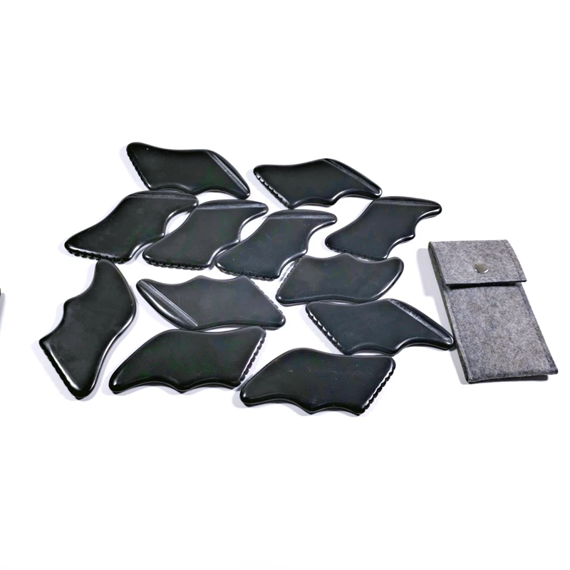 Best Price Comb Gua Sha Tools Metal Facial Jade Roller for Face and Body Skin Care Set Bian Guasha Stone