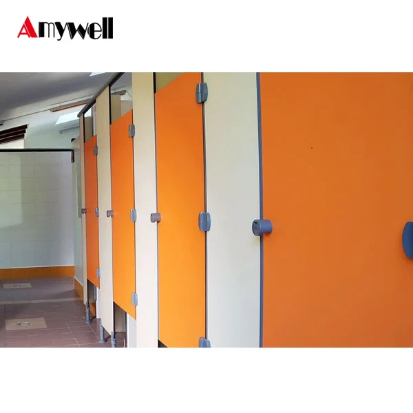 Amywell waterproof phenolic hpl changing room cubicles