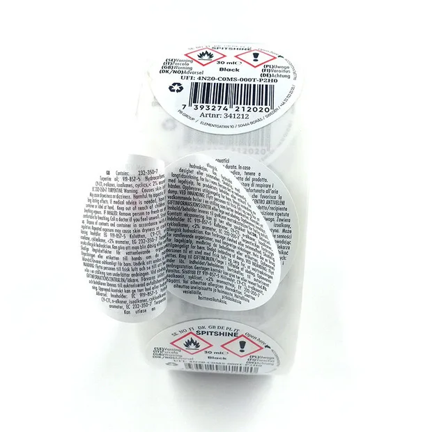 Custom Multi-layered Booklet Labels Sticker Multi Layer Fold Adhesive Instructions Label For Machine oil drums