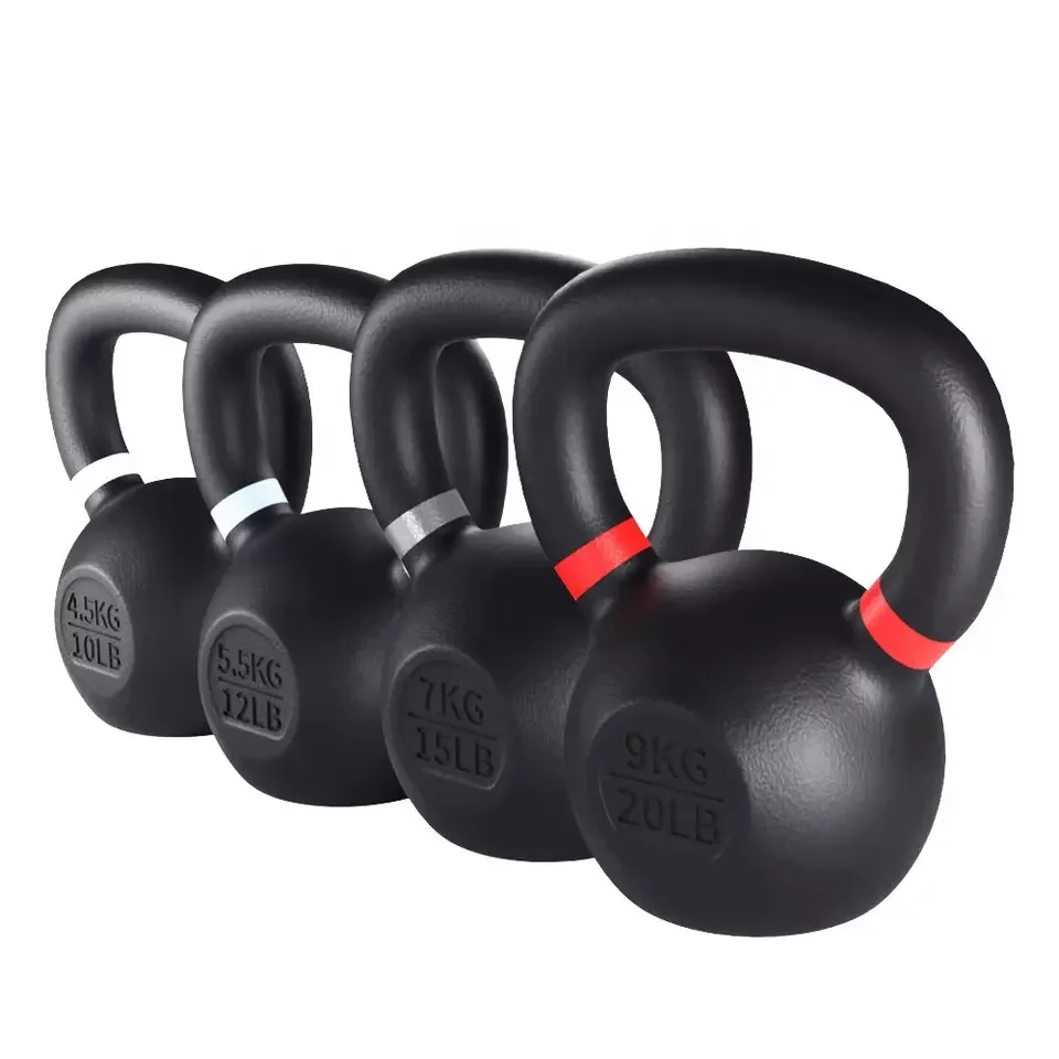 Free Weight 2-40kg Strength Training Cast Iron Powder Coated Competition Kettlebell Set