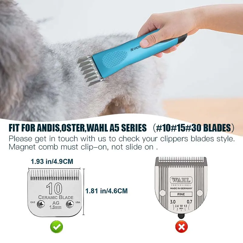 Professional Animal Attachment Guide Comb Pet Grooming A5 Clipper Magnet Combs for 10# 15# 30# Blade