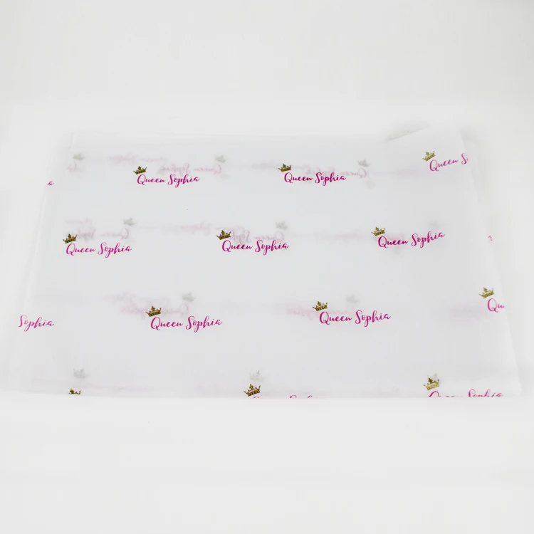 Eco Friendly Custom 20 X 30 Clothing Wrapping Tissue Paper With Logo For Wrapping Shirts