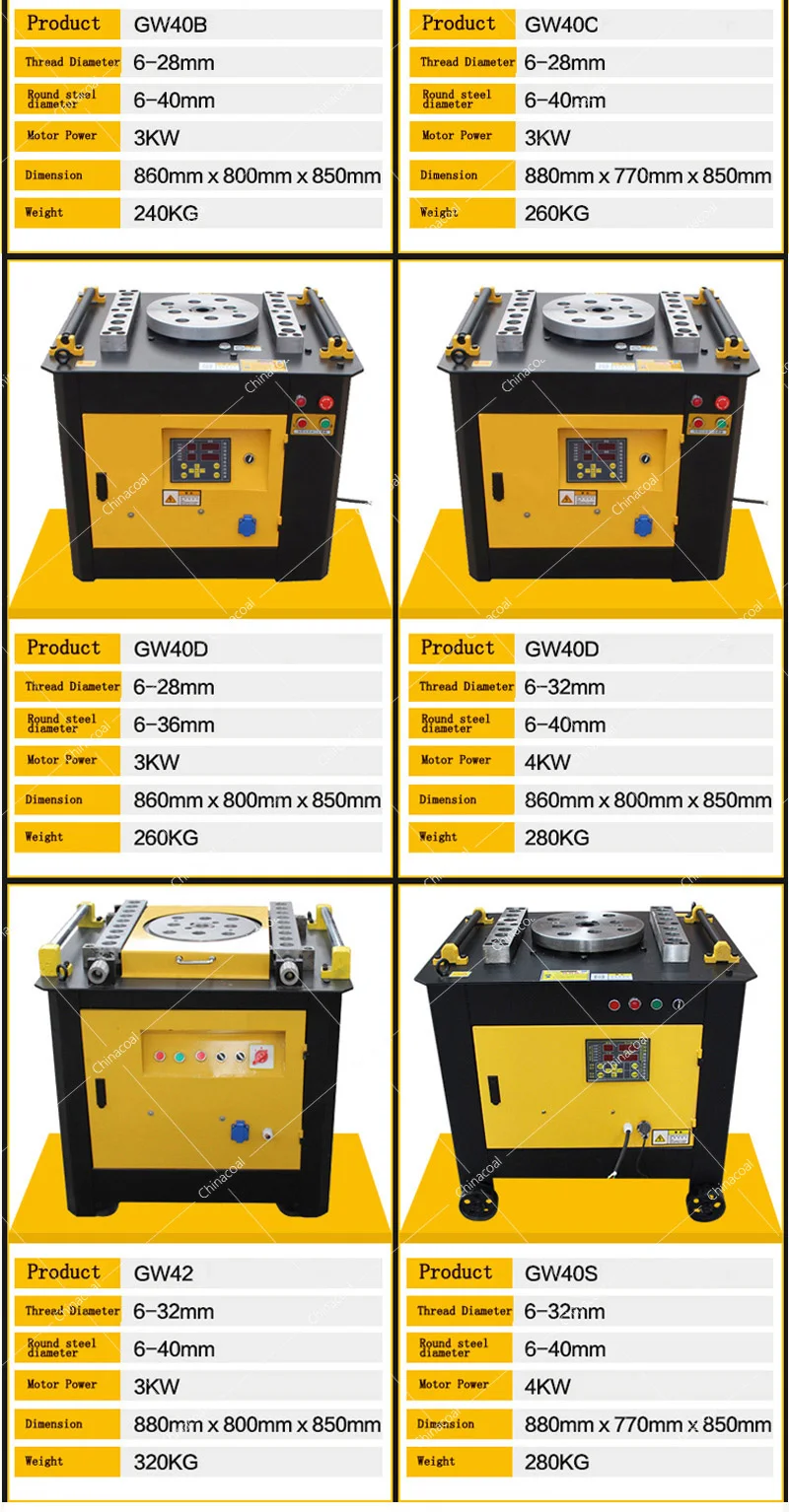 Fully Automatic Steel Bar Bending Machine With a Foot Pedal for 25mm/32mm Fast Speed
