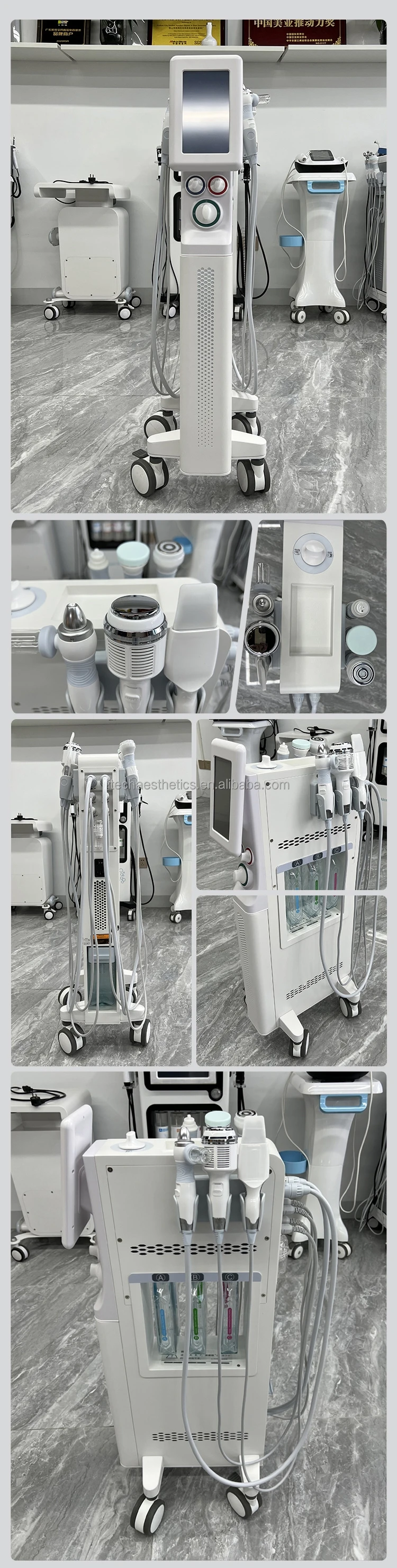 6in1 oxygen jet peel aqua skin face care bubble face cleanser face ultrasonic skin scrubber hydro vacuum cleaner