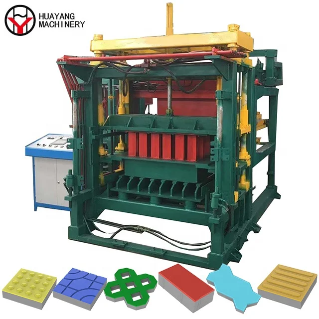 HY5-15 Good Performance Hydraulic Cement Carious Type Size Hollow Solid Paver Automatic Blockmachine