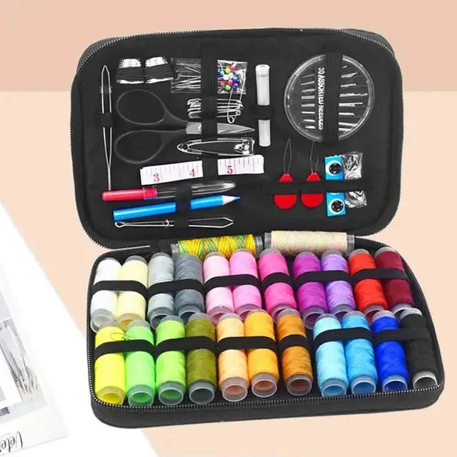 86pcs Sewing KIT With Tape measure Scissors Magnifying glass Needle Box Sewing Set Sewing Kit Storage Bags