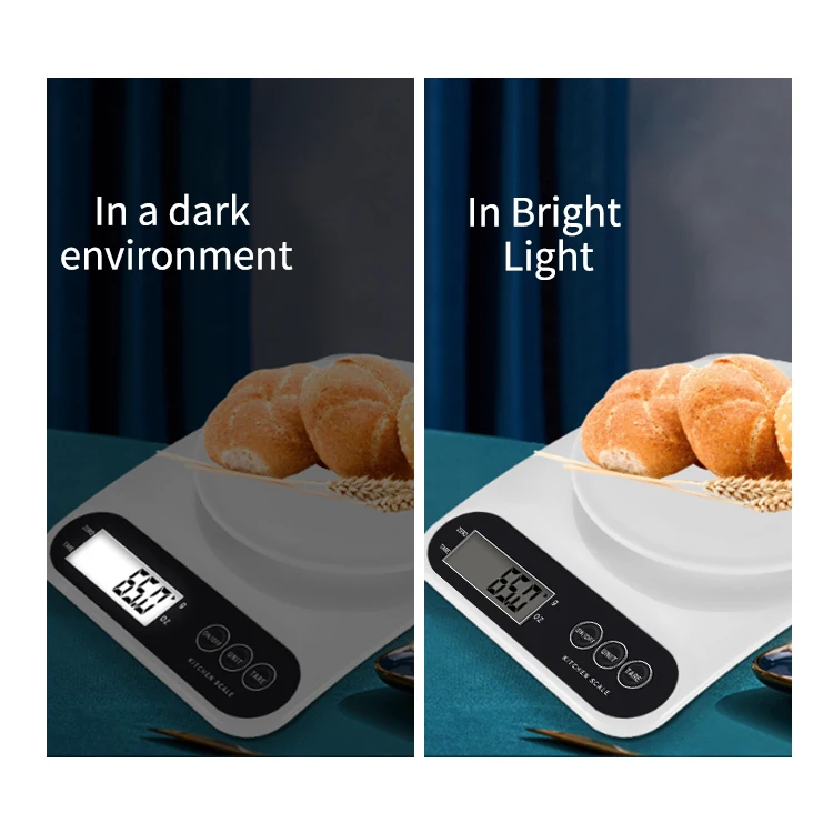 Food kitchen scale multifunctional food scale 10kg ABS plastic digital weighing kitchen scale