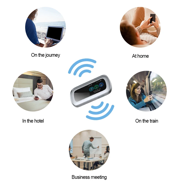 KINGTOP оптовая продажа 5 г 300 Мбит/с карманный Wi-Fi роутер мобильный Горячая точка MT6877 4400 мАч большой аккумулятор MiFis с слотом для Sim-карты