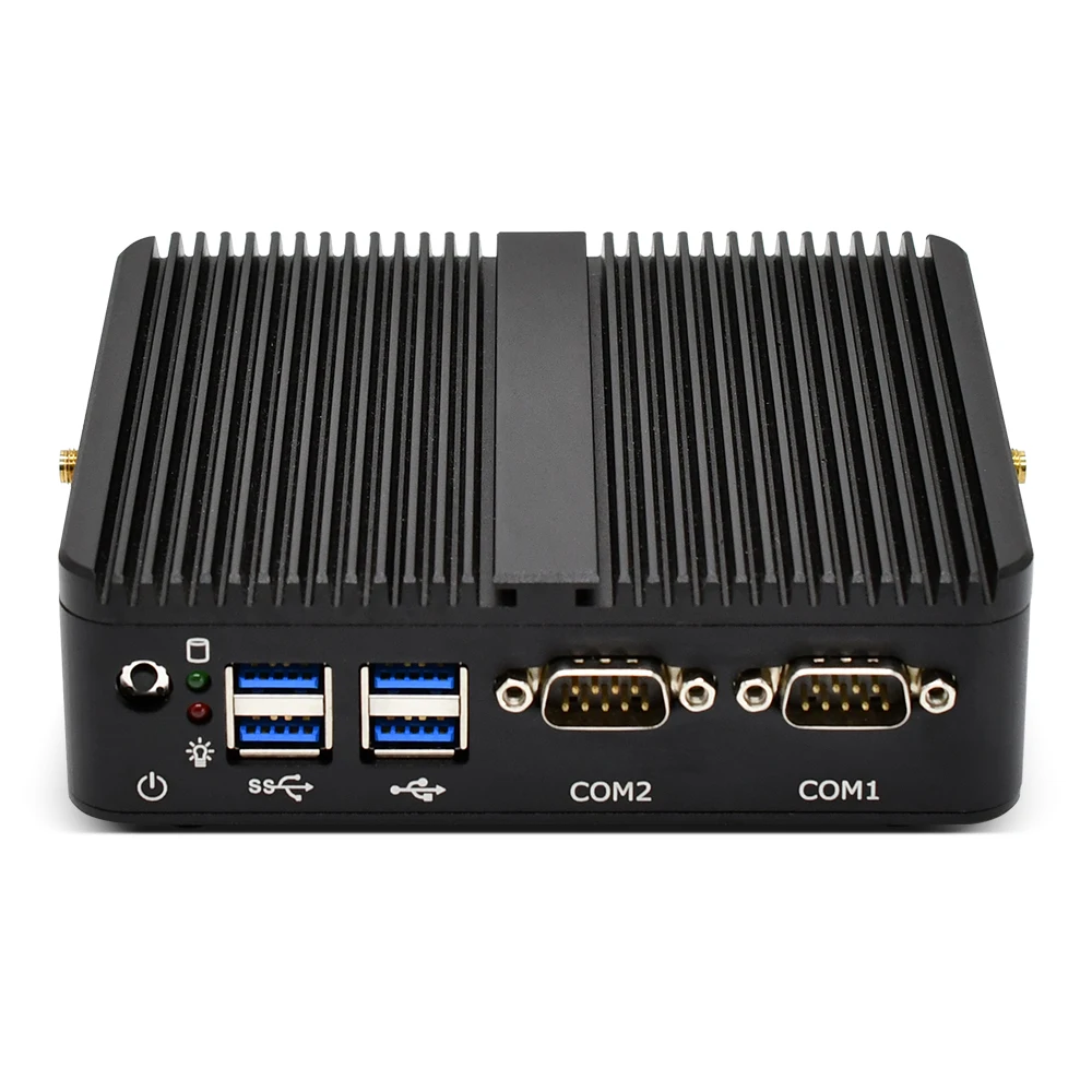 Topton горячая Распродажа мини ПК Intel Celeron J4125 Windows 10 Linux промышленный компьютер безвентиляторный брандмауэр VPN 2 * COM RS232 2 * LAN HDMl VGA