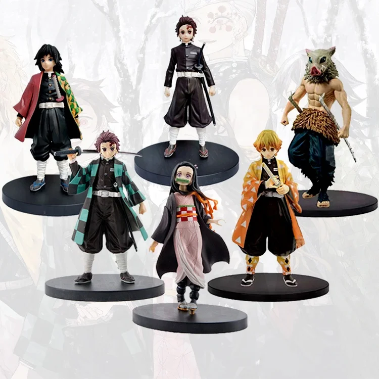 Popular anime 11 Styles Custom 3D Printing Demon Slayer: Kimetsu No Yaiba PVC Garage Kit Model Toys Doll Anime Action Figure