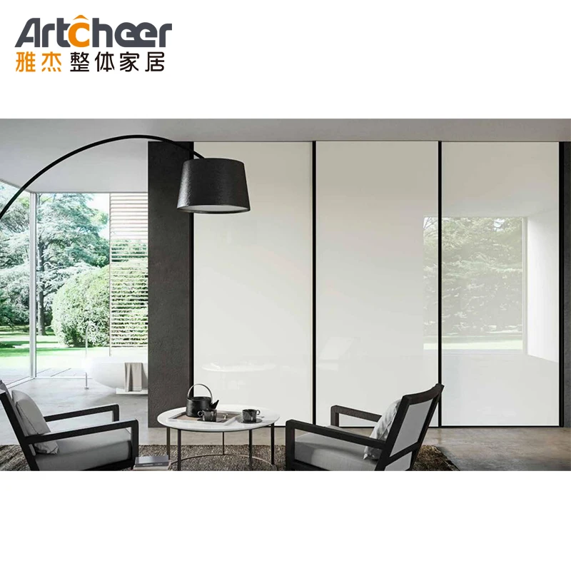 Artcheer 4 Door Clothes Cabinet Sliding Modern Wardrobe With Manufacturer Price