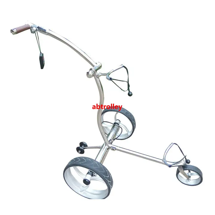 
400W remote control electric golf caddy remote far distance remote golf trolley made of stainless steel 