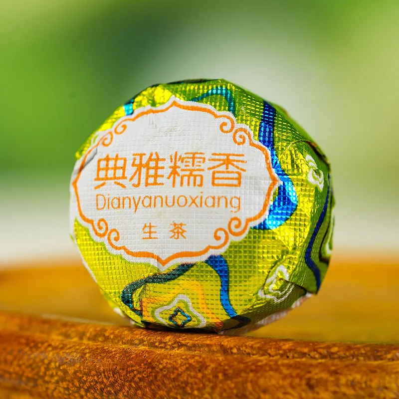 Best Selling Flavors Ripe Puer Rose/orange Peel/Jasmine Raw Puer mini Compressed Tea Candy