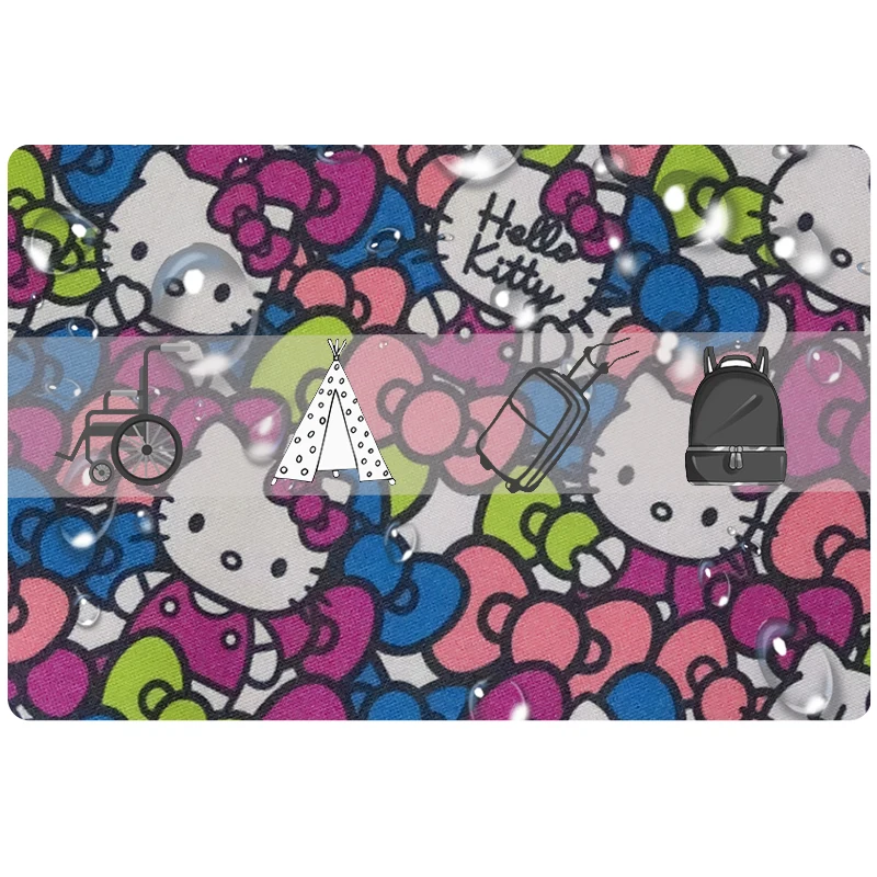 Hello Kitty Fabric 300D Sofa Tent Outdoor Furniture Breathable Waterproof Fabric