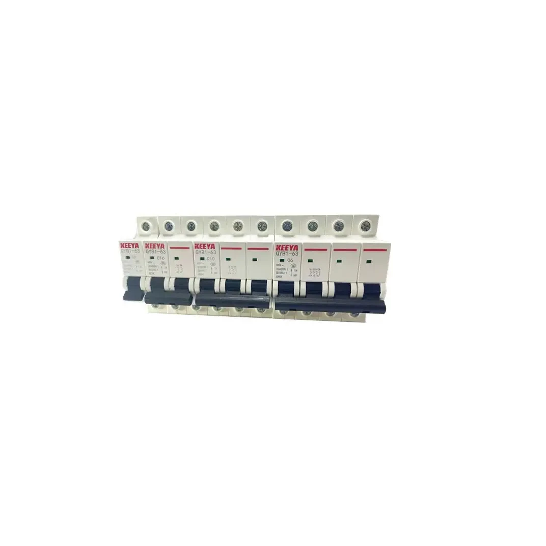 CNKEEYA C65 Structure 400V 2 Phase 1-63A Mini Circuit Breaker 2 Pole 1 2 3 4 5 6 Amp AC DC MCB Switch