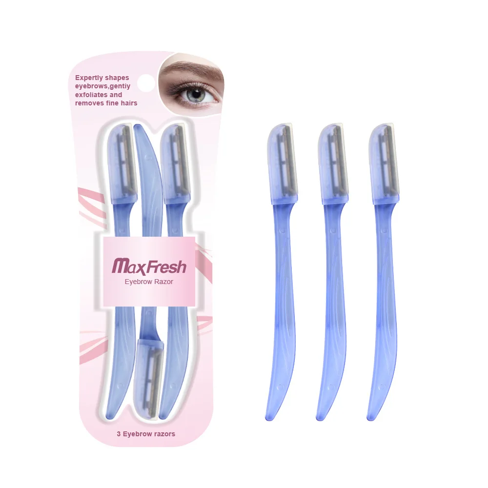 3Pcs Multi-function Eyebrow Blades Razor Microblades Peach Fuzz Remover Beauty Shavers Eye Brow Trimmer