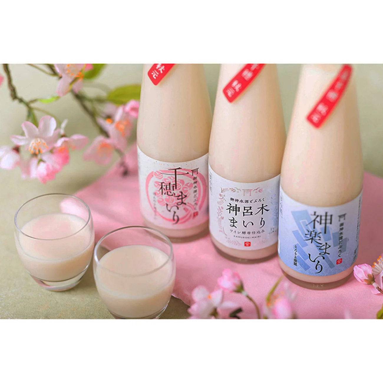 Японские мини-спиртовые напитки Doburoku Kaguramairi