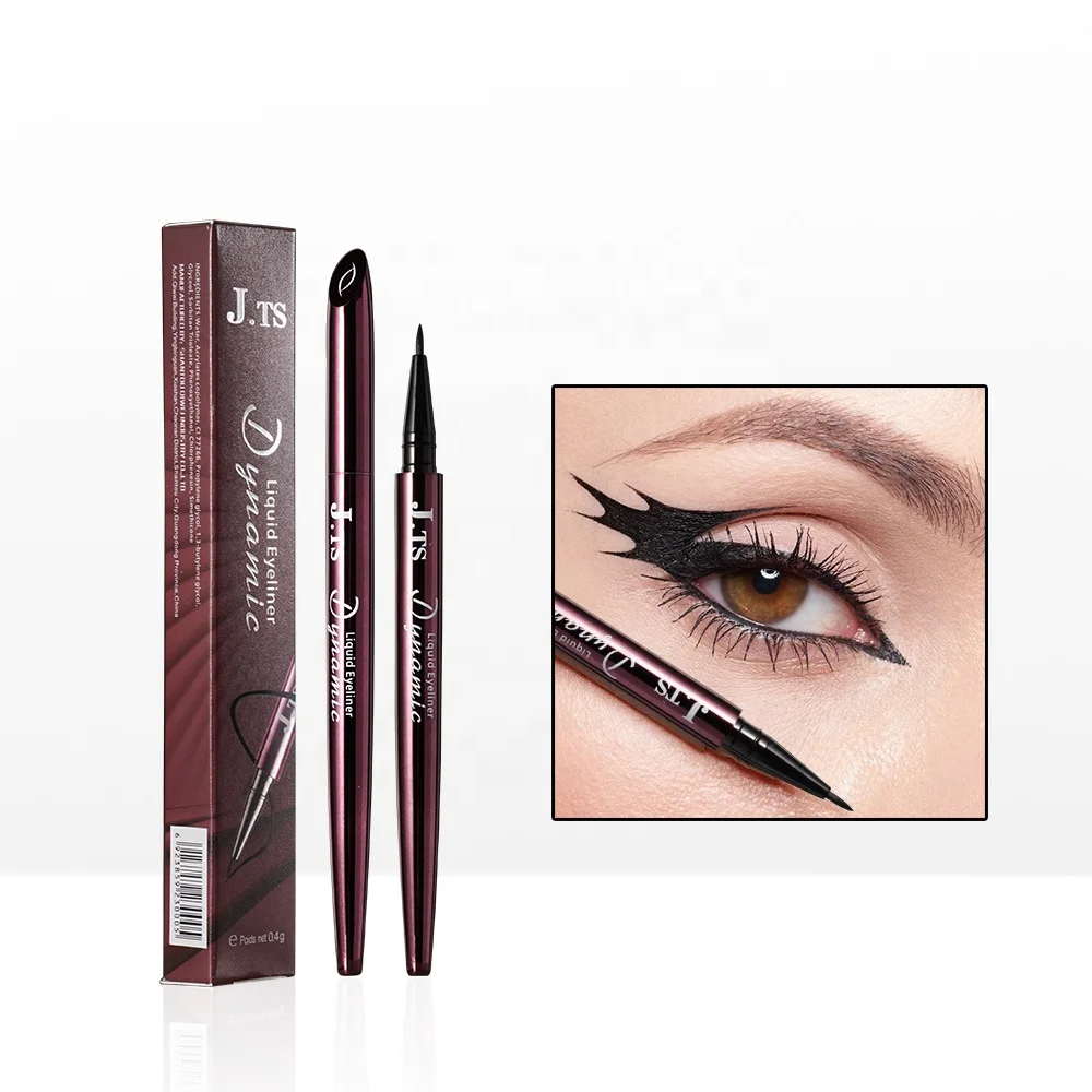 JTS best waterproof liquid eyeliner pen  luxury private label eyeliner permanent makeup eyeliner