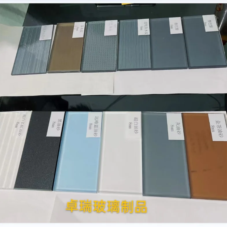 3mm 4mm 5mm 6mm bronze acid etching acid etched glass designs decorative frosted glass price  shower door low iron ultra clear