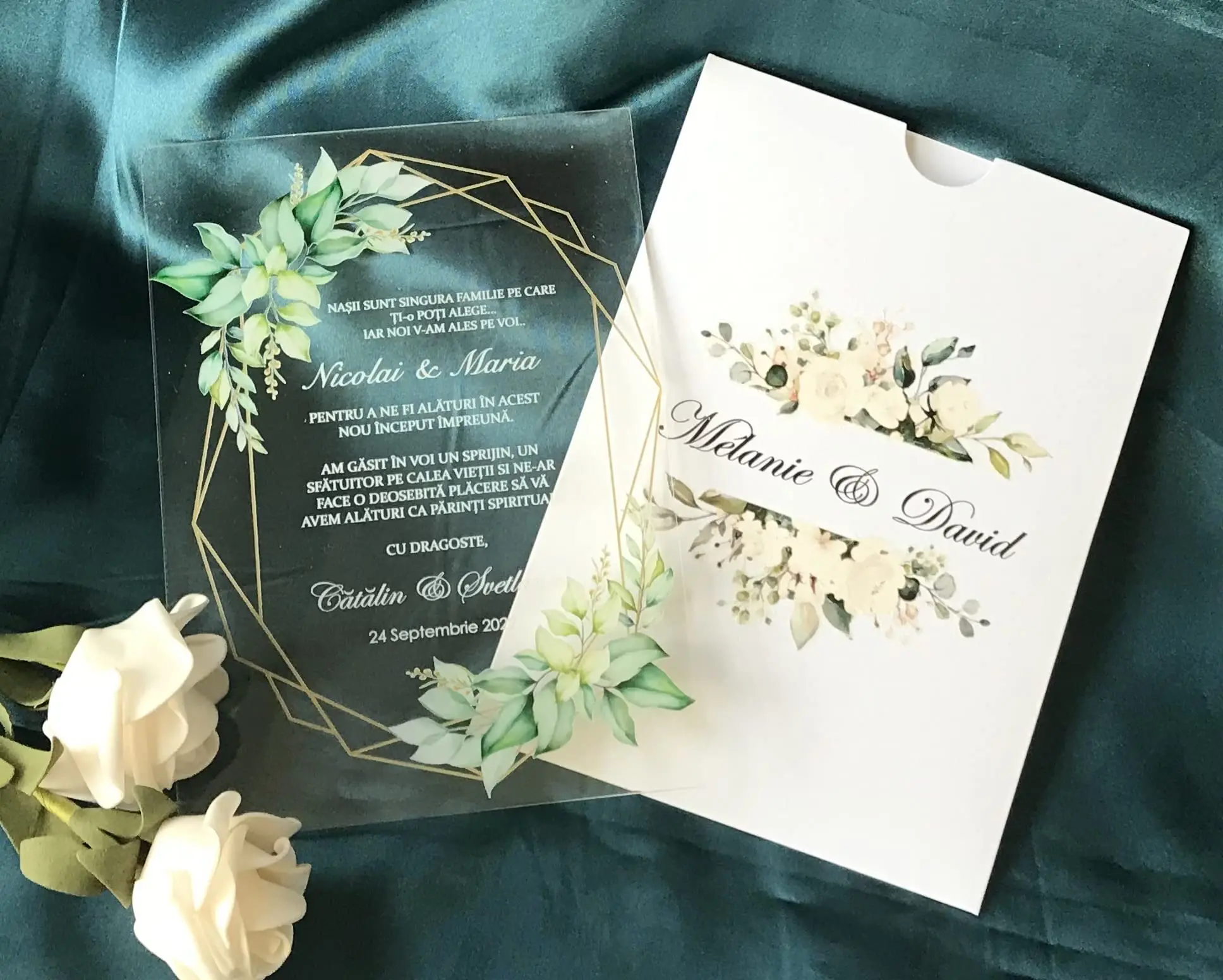 Custom New Styles Luxury Wedding Card Acrylic Invitations Acrylic Wedding Invitations