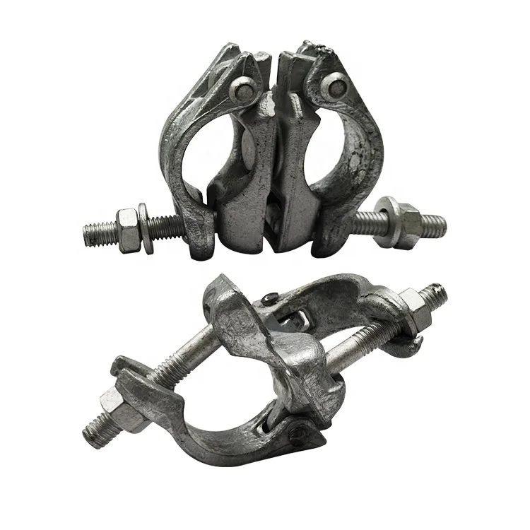 EN 74 Class B joint pin swivel double steel coupler drop forged coupler with tube