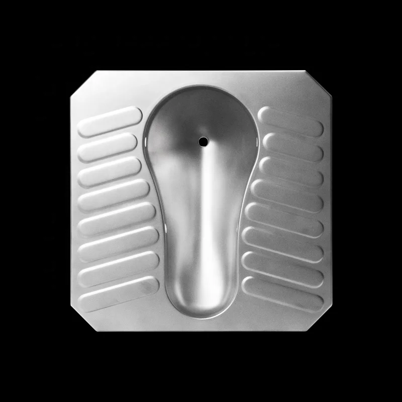 Kuge 304 Stainless Steel Squatting Pan Stainless Steel Vacuum Toilet For Railway