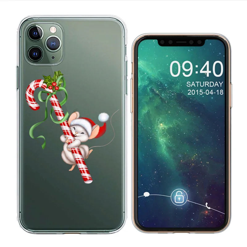 
Merry Christmas Santa Claus Soft TPU Mobile Phone Case For new iPhone 11PRO MAX 