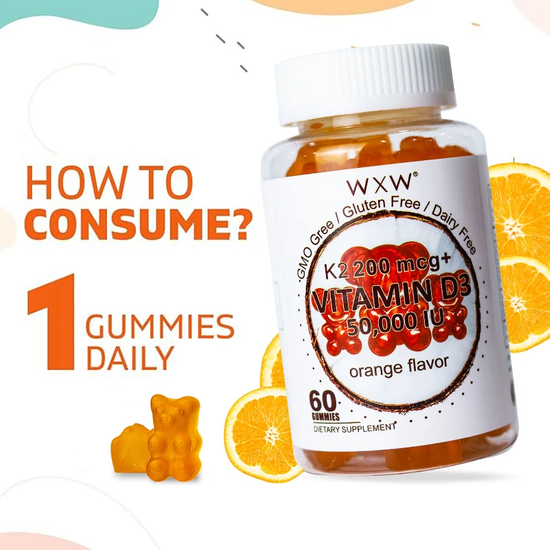 In stock hot selling products Kids Brain Supplement Gummies with Vitamin D3 B6 B12 Zinc for Improve Focus Memory Attention Mood