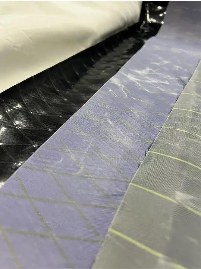 200D High Strength Yarn Ripstop Pu Coating Nylon Oxford Diamond Pac Melting Glue Bonding 100% Nylon Fabric with WR