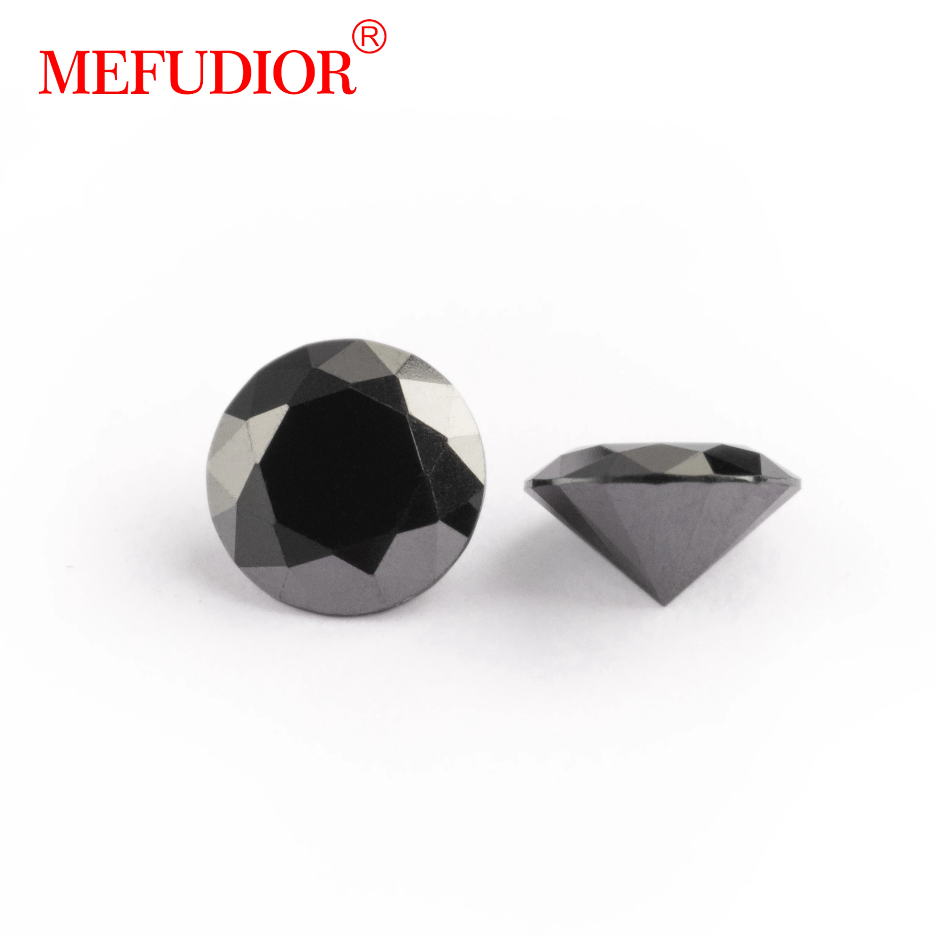 GRA certified Black Moissanite Stone 3-10mm Loose Diamond stone for Jewelry ring bracelet necklace making