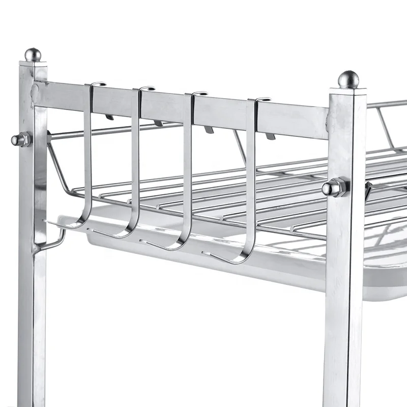 3 Layer Small Metal Wire Steel kitchen Wine Plate Dish Drying Rack Dish Drainers