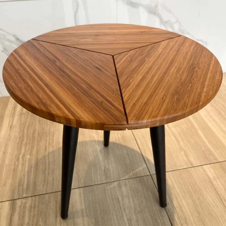 Modern wood round foldable meuble de salon mesa de centro wohnzimmer tisch table ronde mesa tavolo tafel bamboo table for home