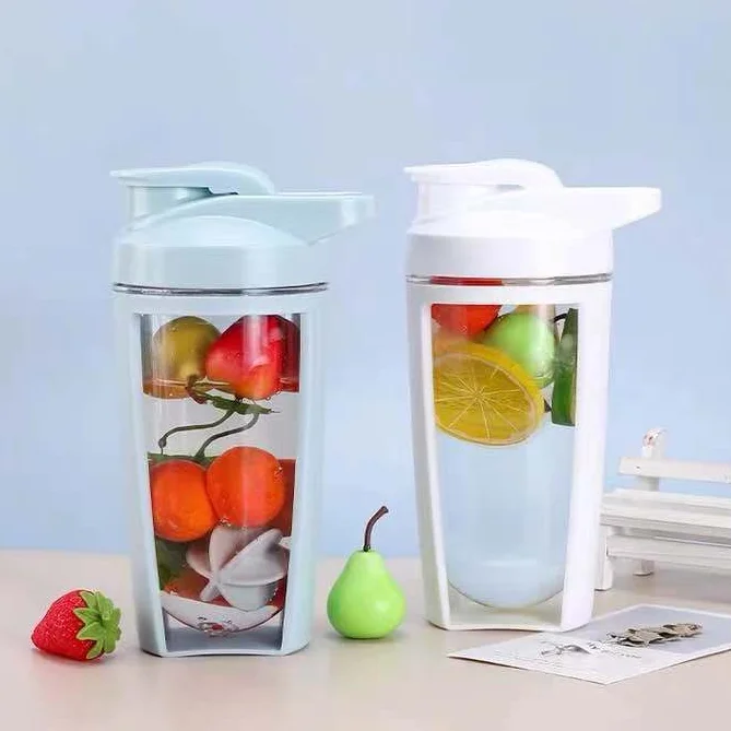 Basics Shaker Bottle with Mixer Ball custom logo sports water bottles