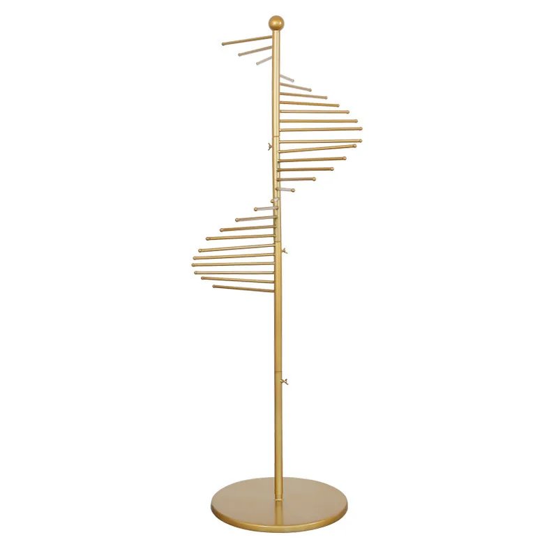 latest modern simple and elegant golden marble frame tree-shaped coat rack shelf