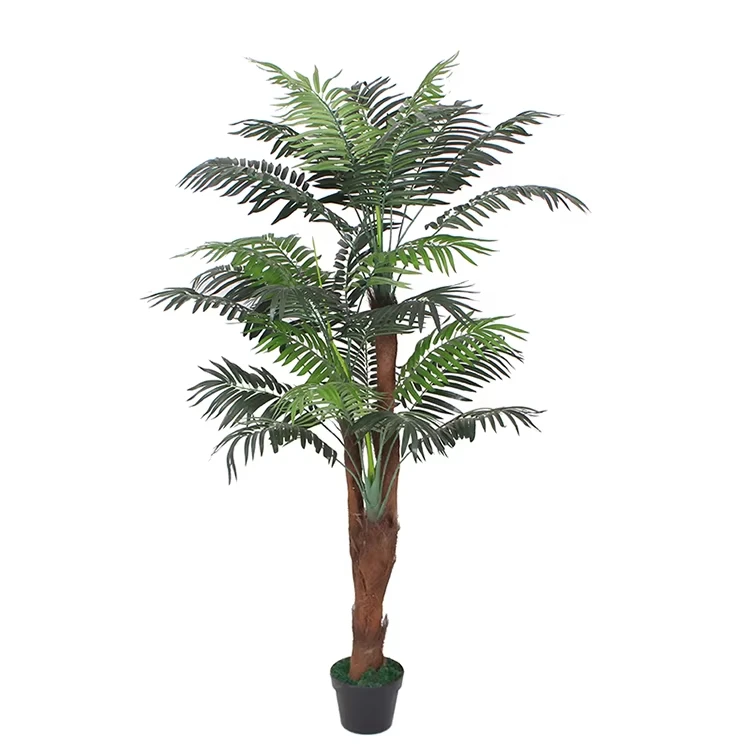 Artificial Plant Succulent For Living Room Tropical Mini Office Wholesale Outdoor Faux Giant Artificial Illuminated Palm Tree