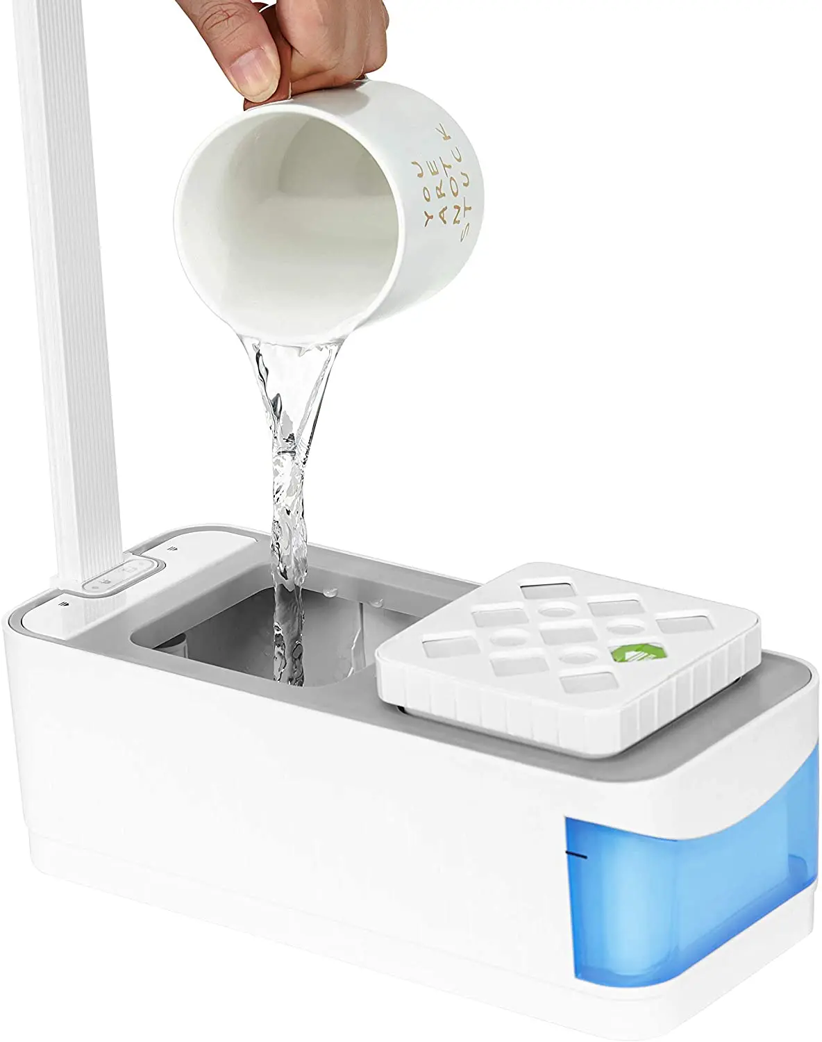 Hydroponic growing system with Led light for indoor, smart garden planter, kitchen, automatic timer, 12 pods