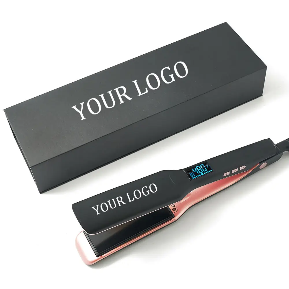 High Quality Customize Titanium Hair Straightener Flat Irons For Keratin Use Private Label Iron