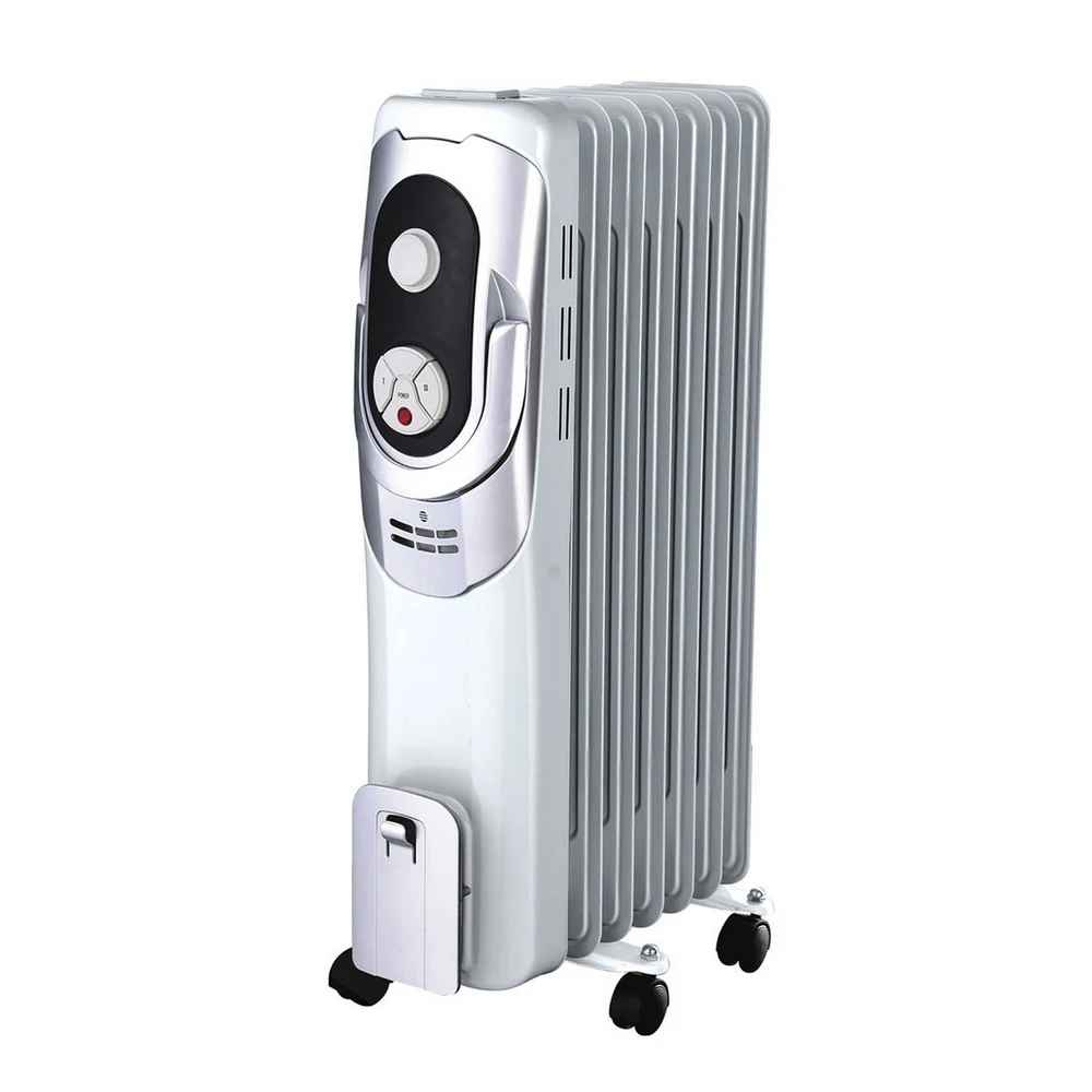 LED Display Portable Radiators Heaters 1500W 9 Fin 11 Fin Oil Filled Radiator Electric Room Heater With Wheel