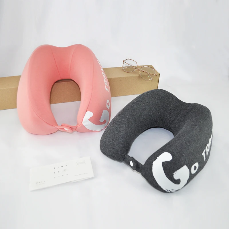 Fully Adjustable Neck Support Design Inflatable Travel Pillow for Camping
