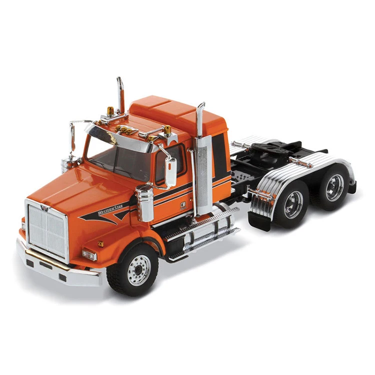 DM 1/50 Diecast Western Star 4900 SB Tractor Truck Head Model Trailer Truck Toy