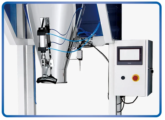 Automatic single head fluid bulk weigher food packaging machine for packing 5-50kg rice peanuts beans