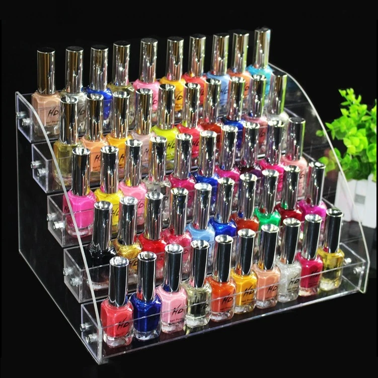 Multi-layer nail polish display stand small acrylic model square nail shop new display stand base